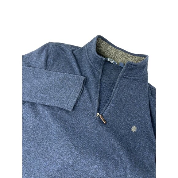 Izod‎ Mens XL Quarter-Zip Heathered Pullover Sweater - Picture 1 of 6